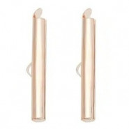 Slide end tubes 40mm - Rose gold